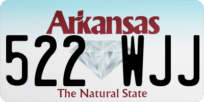 AR license plate 522WJJ