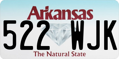 AR license plate 522WJK