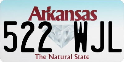 AR license plate 522WJL