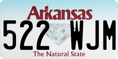 AR license plate 522WJM
