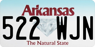 AR license plate 522WJN