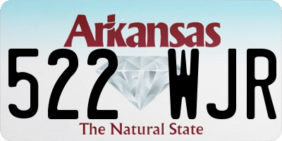 AR license plate 522WJR