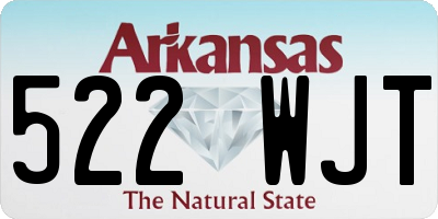 AR license plate 522WJT