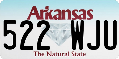 AR license plate 522WJU