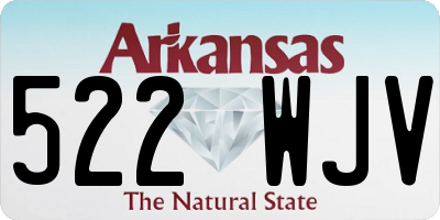 AR license plate 522WJV