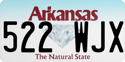 AR license plate 522WJX