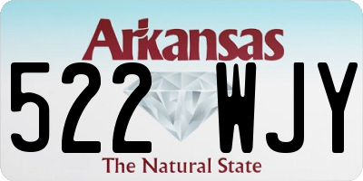 AR license plate 522WJY
