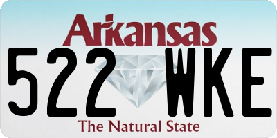 AR license plate 522WKE