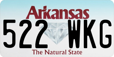 AR license plate 522WKG