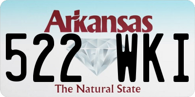 AR license plate 522WKI