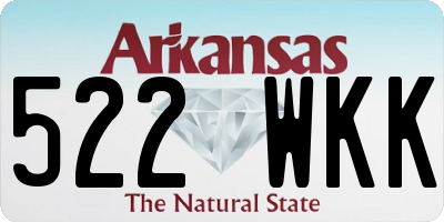AR license plate 522WKK