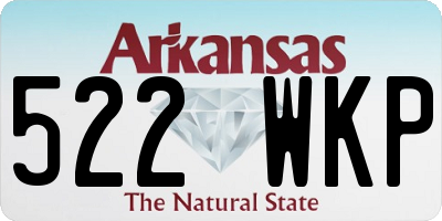 AR license plate 522WKP