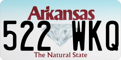 AR license plate 522WKQ