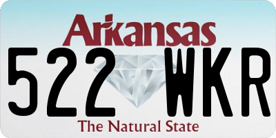 AR license plate 522WKR