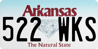 AR license plate 522WKS