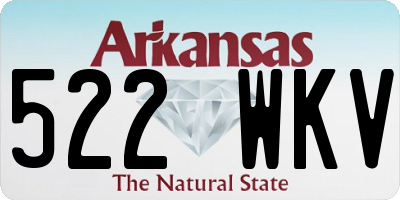 AR license plate 522WKV