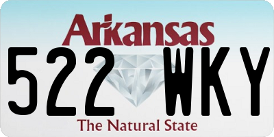 AR license plate 522WKY
