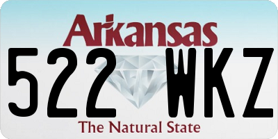 AR license plate 522WKZ