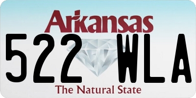 AR license plate 522WLA