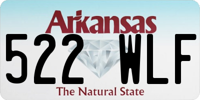 AR license plate 522WLF