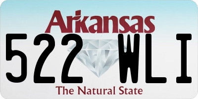 AR license plate 522WLI