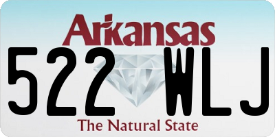 AR license plate 522WLJ