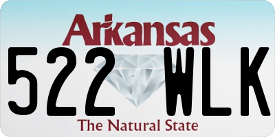 AR license plate 522WLK