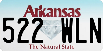 AR license plate 522WLN