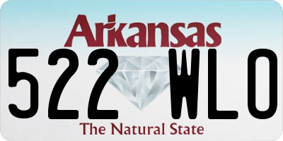 AR license plate 522WLO