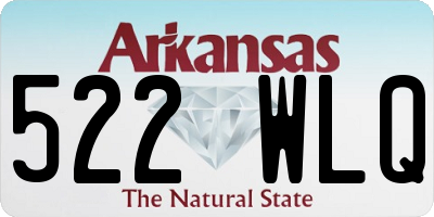 AR license plate 522WLQ