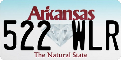 AR license plate 522WLR