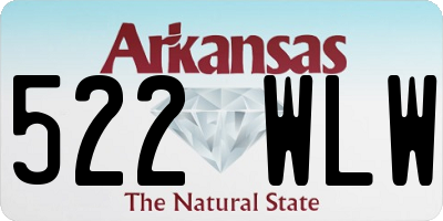 AR license plate 522WLW