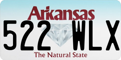 AR license plate 522WLX