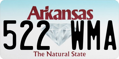 AR license plate 522WMA