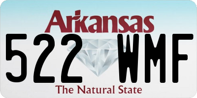 AR license plate 522WMF