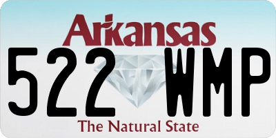 AR license plate 522WMP