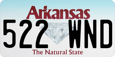 AR license plate 522WND