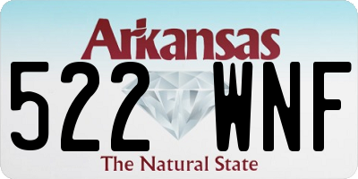 AR license plate 522WNF