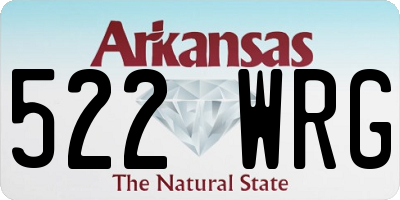AR license plate 522WRG