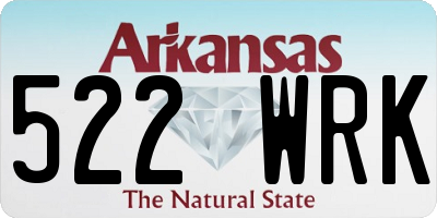AR license plate 522WRK