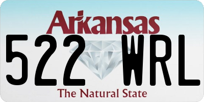 AR license plate 522WRL