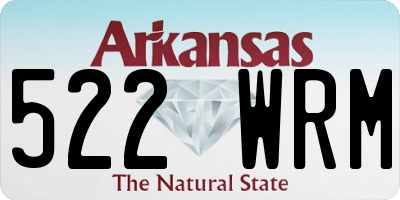 AR license plate 522WRM