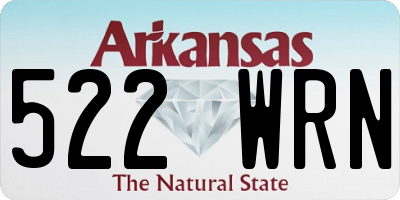 AR license plate 522WRN