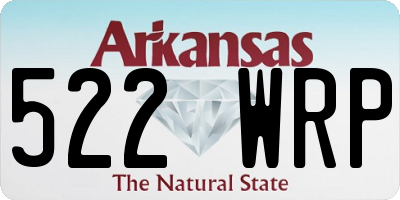 AR license plate 522WRP