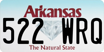 AR license plate 522WRQ