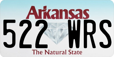 AR license plate 522WRS