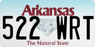 AR license plate 522WRT