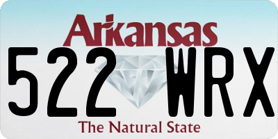 AR license plate 522WRX