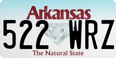 AR license plate 522WRZ