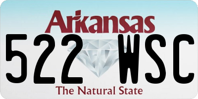AR license plate 522WSC